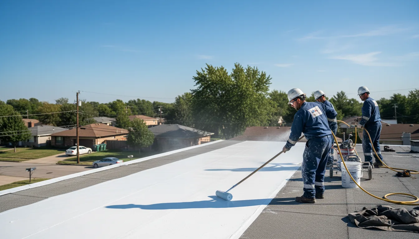 Commercial roof coating in Spring Hill, KS near me